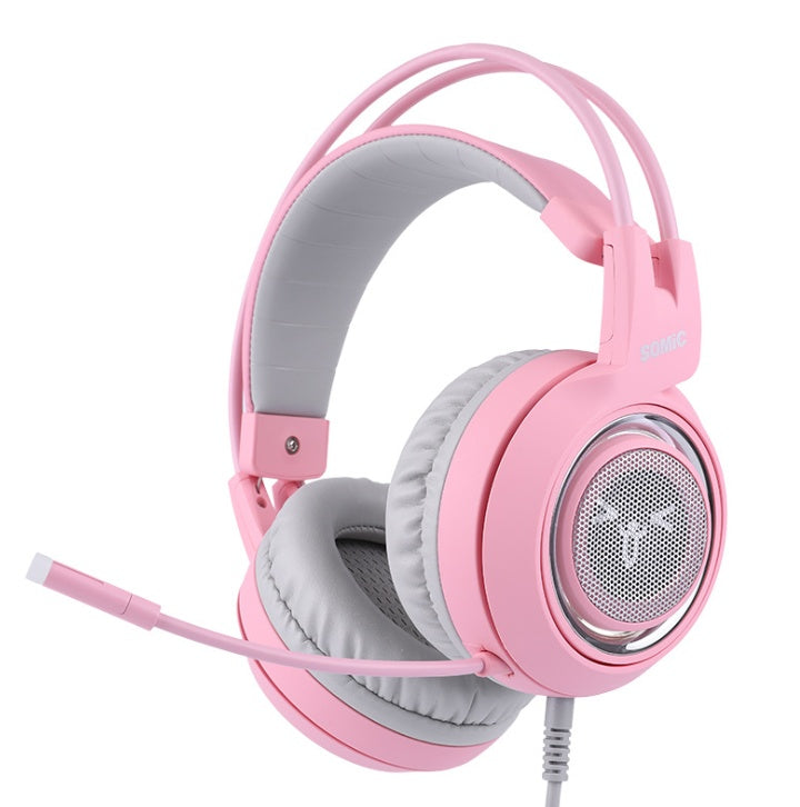 G951 RGB Cat Ear Gaming Headset – LED Over-Ear Headphones with Microphone (Cute Gaming Style)