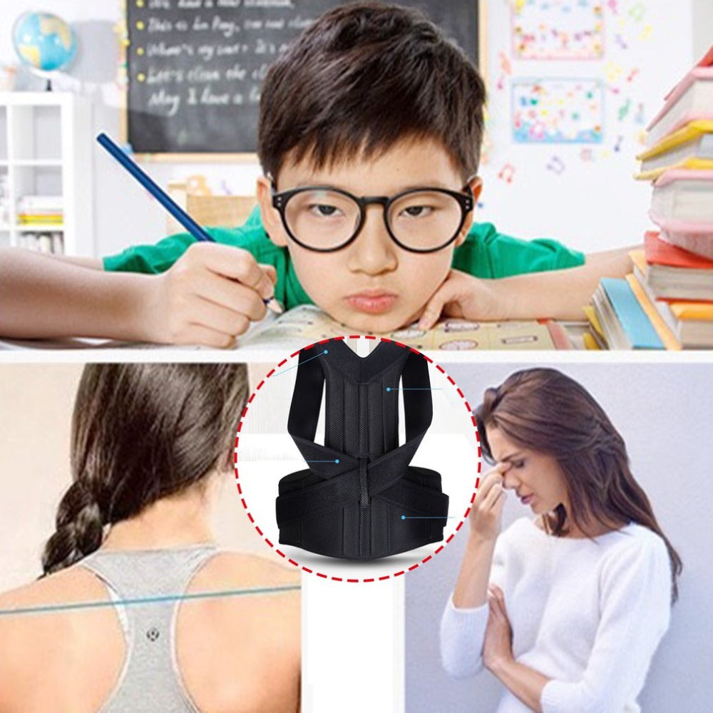 Ergonomic Posture Corrector – Adjustable Back Support