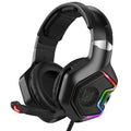 K10 PRO Gaming Headset with Microphone – Wired Over-Ear Headphones with RGB Lighting & Deep Bass