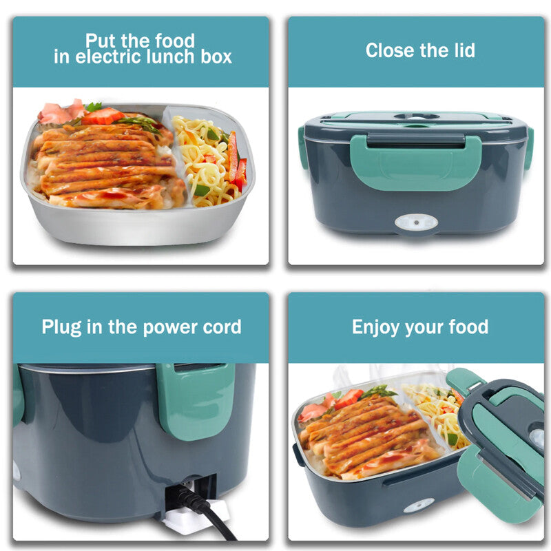 Heated Electric Lunch Box Food Warmer
