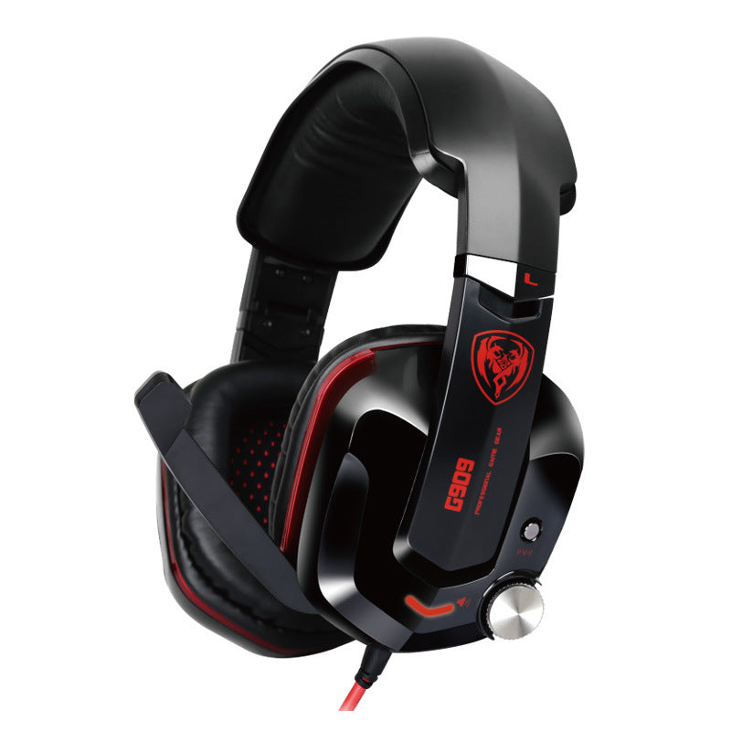 SOMIC G909 7.1 Surround Sound Gaming Headset – Wired Over-Ear Headphones with Microphone, Vibration & USB