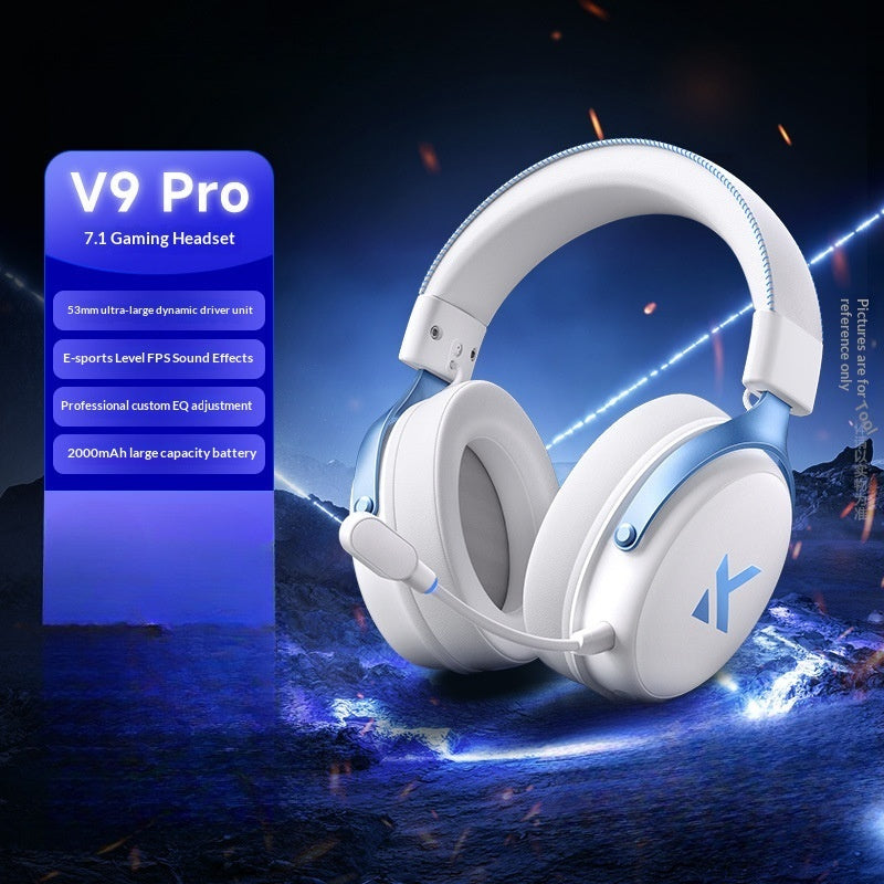 MCHOSE V9 Pro Wireless Gaming Headset 7.1 Surround 250H Battery Tri-Mode PC PS5
