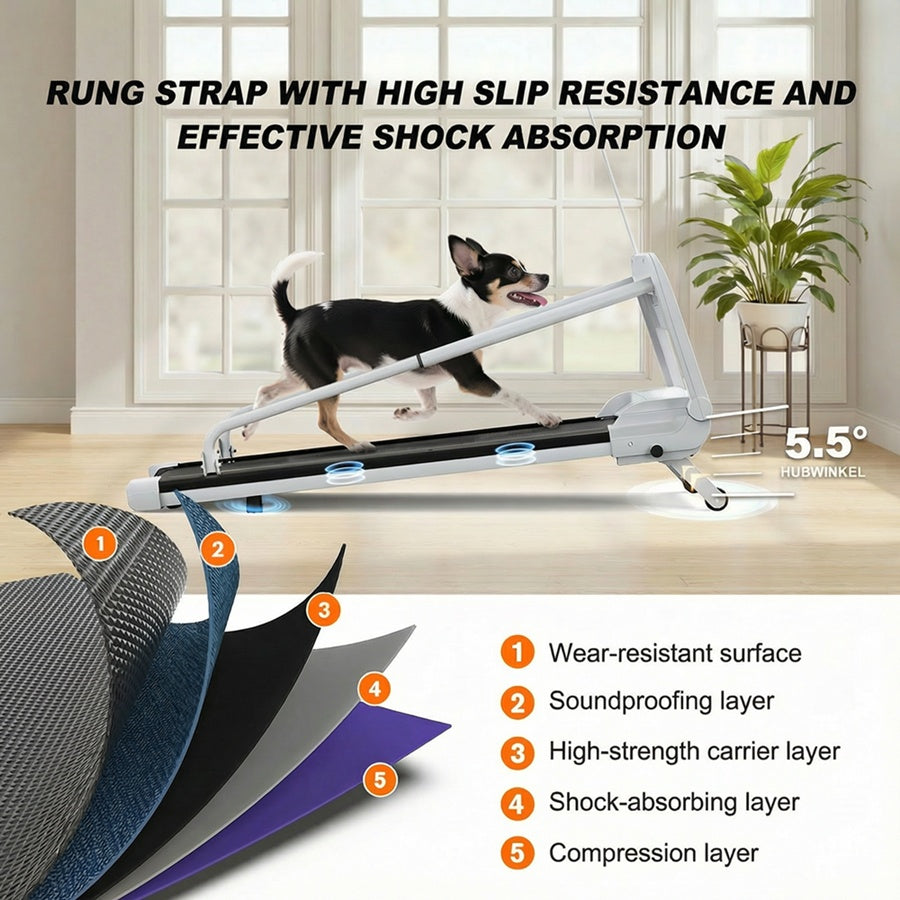 EU New Quiet Smart Pet Treadmill, Adjustable Speed, Perfect For Small Mid-Sized Dogs, Pet Treadmill
