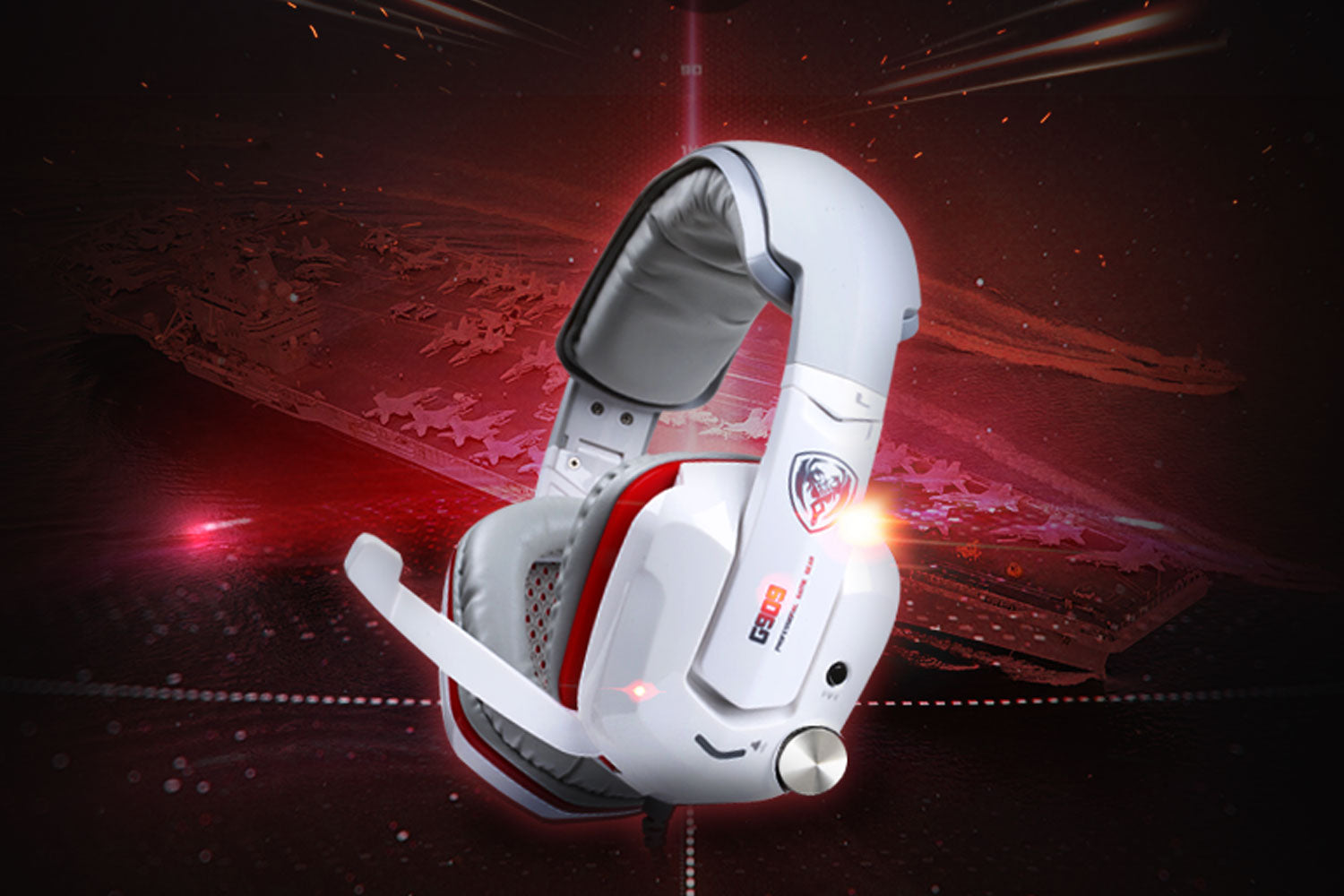 SOMIC G909 7.1 Surround Sound Gaming Headset – Wired Over-Ear Headphones with Microphone, Vibration & USB