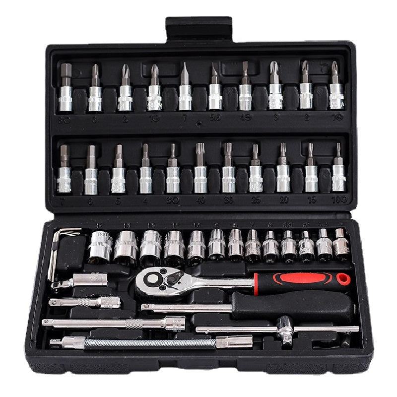 Professional Socket Ratchet Wrench Set Heavy Duty Tool Kit with Case