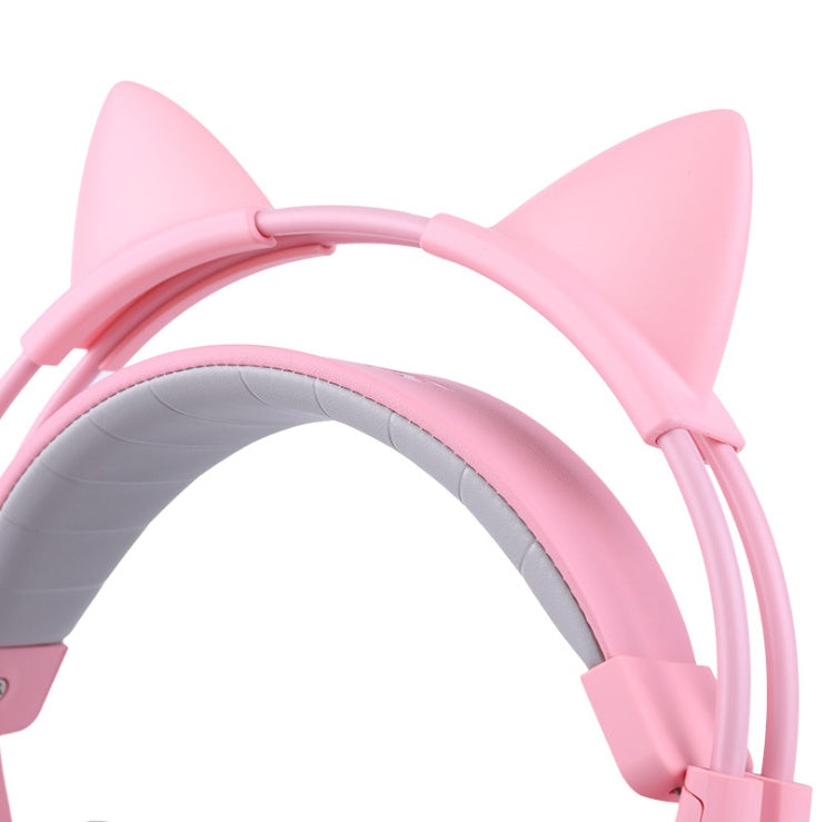 G951 RGB Cat Ear Gaming Headset – LED Over-Ear Headphones with Microphone (Cute Gaming Style)