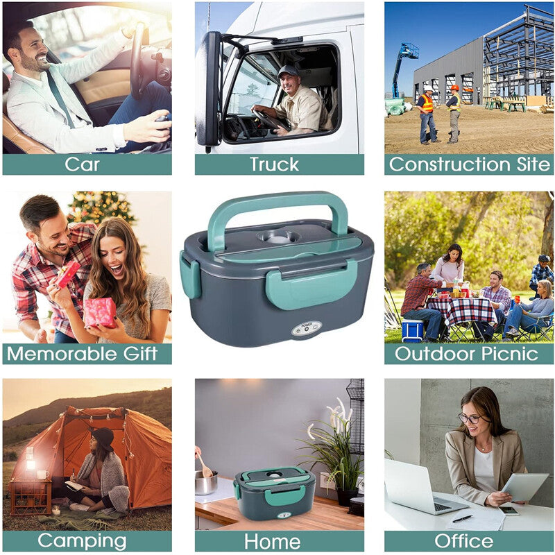 Heated Electric Lunch Box Food Warmer