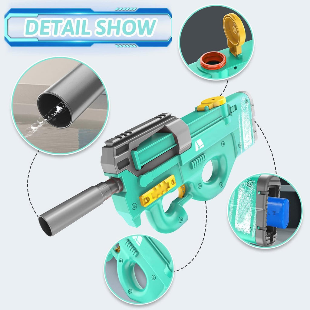 Electric Water Gun P90 High Power Rechargeable Water Blaster for Kids & Adults