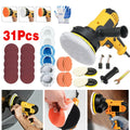 Electric Car Polisher Kit 31pcs Buffer Sander with Polishing Pads Set