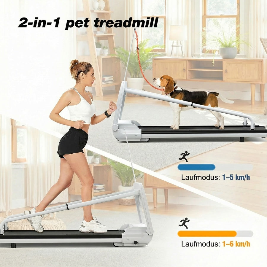 EU New Quiet Smart Pet Treadmill, Adjustable Speed, Perfect For Small Mid-Sized Dogs, Pet Treadmill