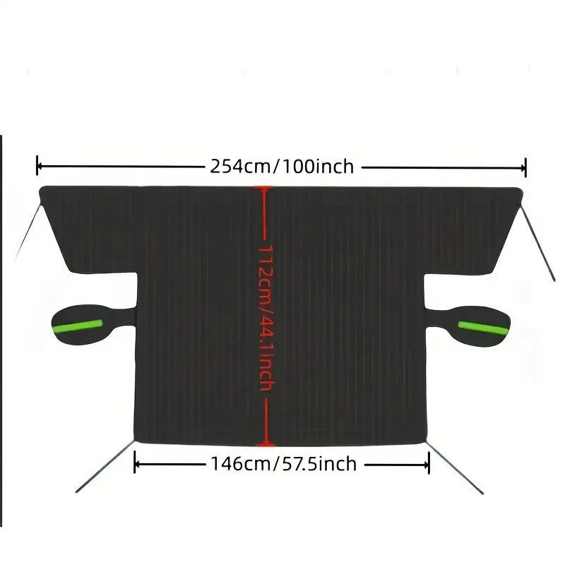 MAGNETIC CAR WINDSHIELD SNOW COVER SHIELD AGAINST ICE FROST AND UV