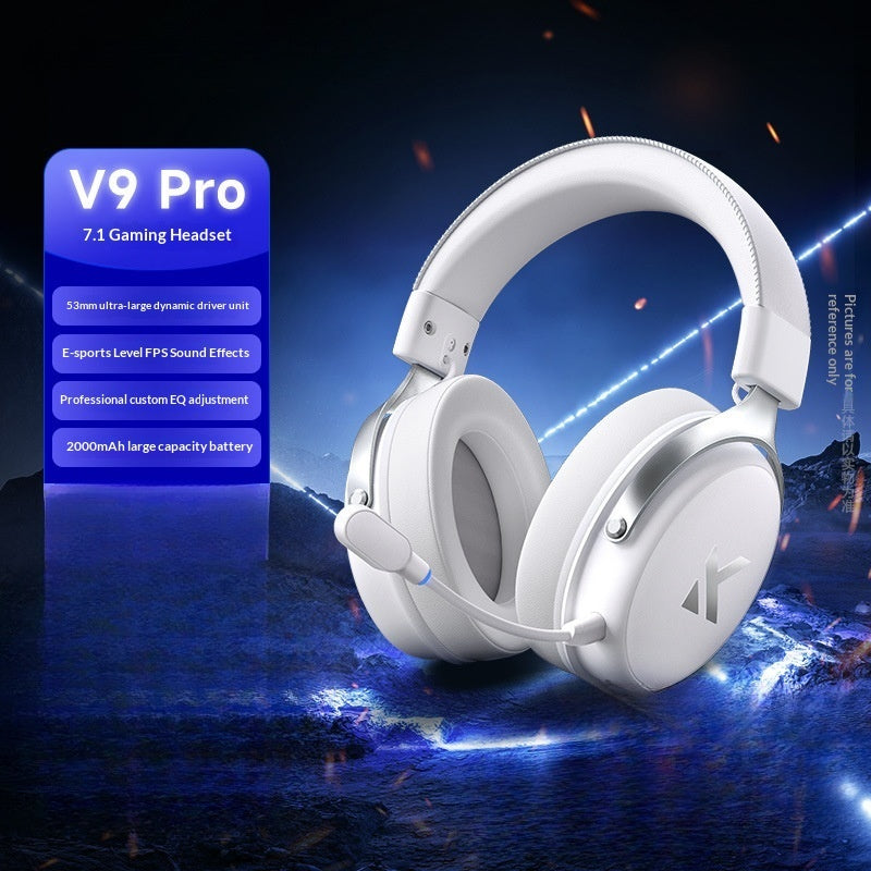 MCHOSE V9 Pro Wireless Gaming Headset 7.1 Surround 250H Battery Tri-Mode PC PS5