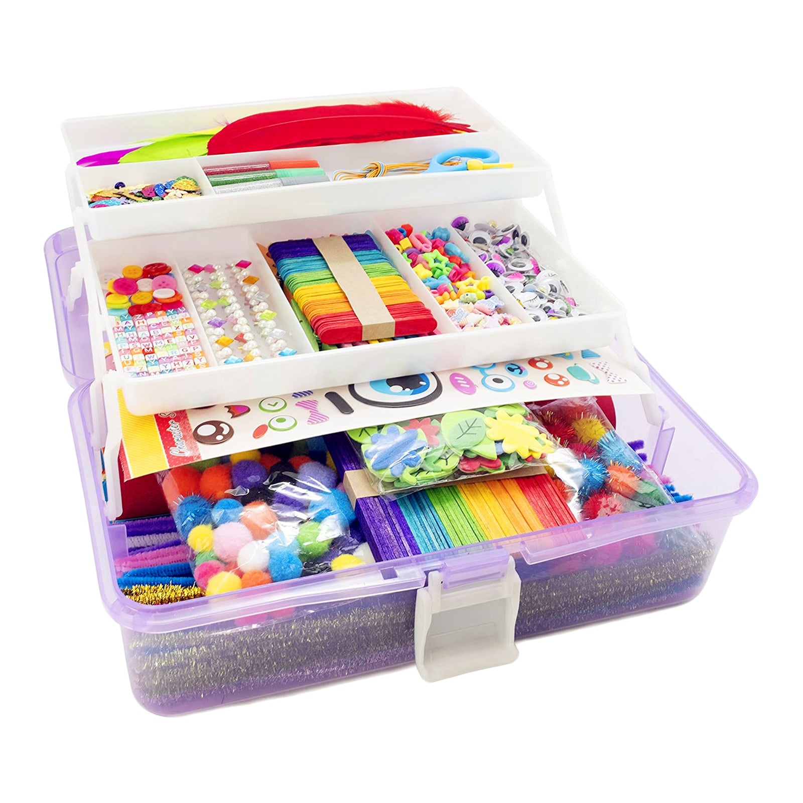 Ultimate Kids Creative Box – 1000+ Pieces DIY Craft Kit (Screen-Free Fun)s