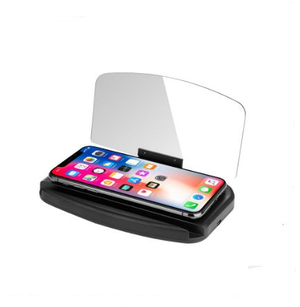 Car HUD Heads Up Display for Smartphone Navigation Anti-Slip Dashboard Mount