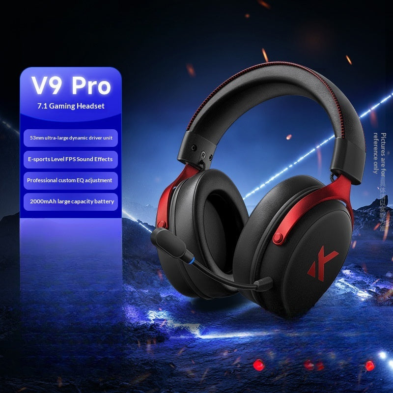 MCHOSE V9 Pro Wireless Gaming Headset 7.1 Surround 250H Battery Tri-Mode PC PS5