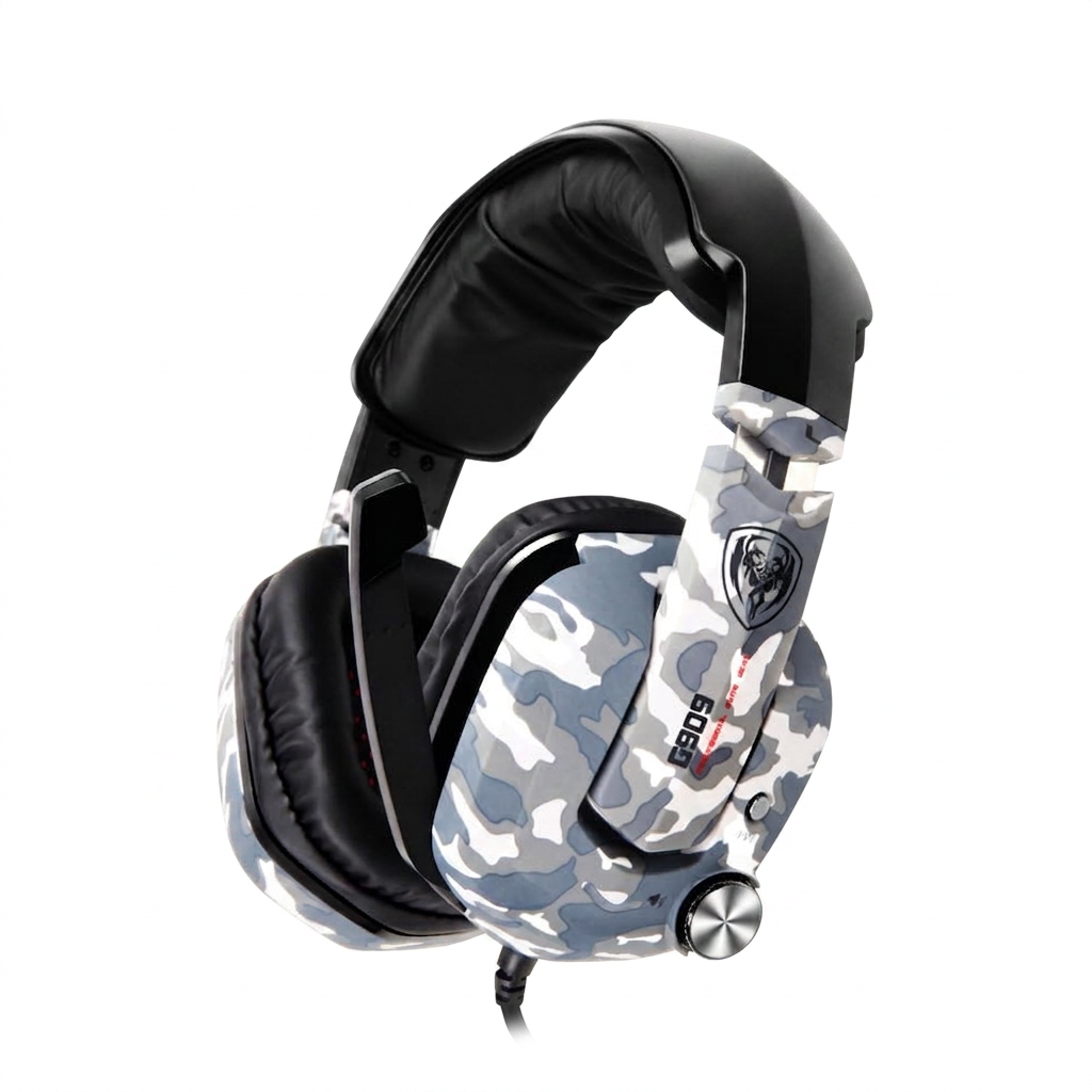 SOMIC G909 7.1 Surround Sound Gaming Headset – Wired Over-Ear Headphones with Microphone, Vibration & USB