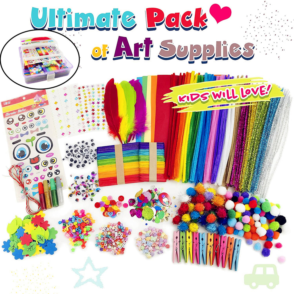 Ultimate Kids Creative Box – 1000+ Pieces DIY Craft Kit (Screen-Free Fun)s