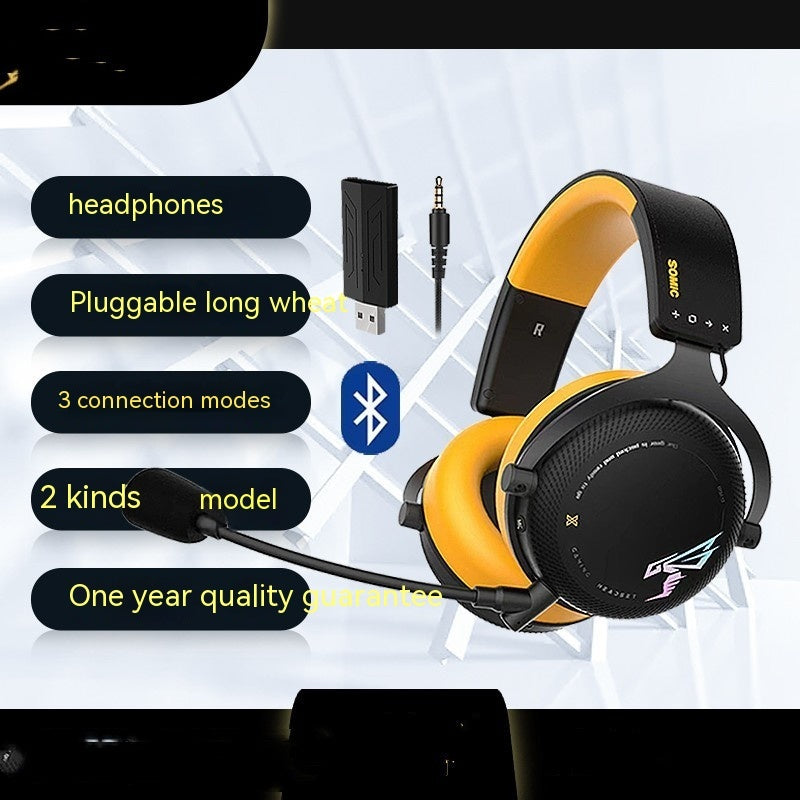 G760 Wireless Gaming Headset 2.4G Bluetooth 3-Mode PC PS5 PS4 Xbox RGB 30H Battery