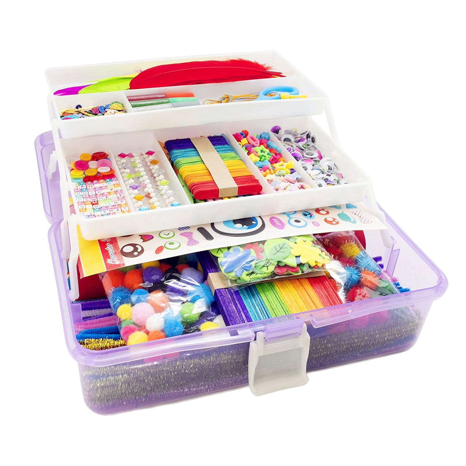 Ultimate Kids Creative Box – 1000+ Pieces DIY Craft Kit (Screen-Free Fun)s