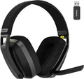 BW06 Wireless Gaming Headset, 2.4G BT Dual Modes Over Ear Headphones with Noise Canceling Mic, Lightweight Headset for Laptop Mobile