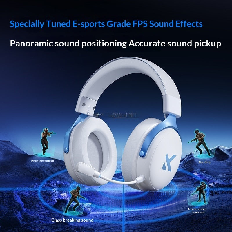 MCHOSE V9 Pro Wireless Gaming Headset 7.1 Surround 250H Battery Tri-Mode PC PS5