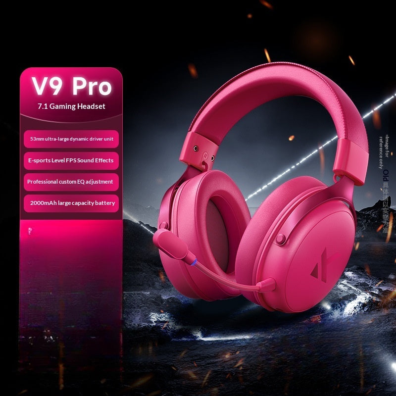 MCHOSE V9 Pro Wireless Gaming Headset 7.1 Surround 250H Battery Tri-Mode PC PS5