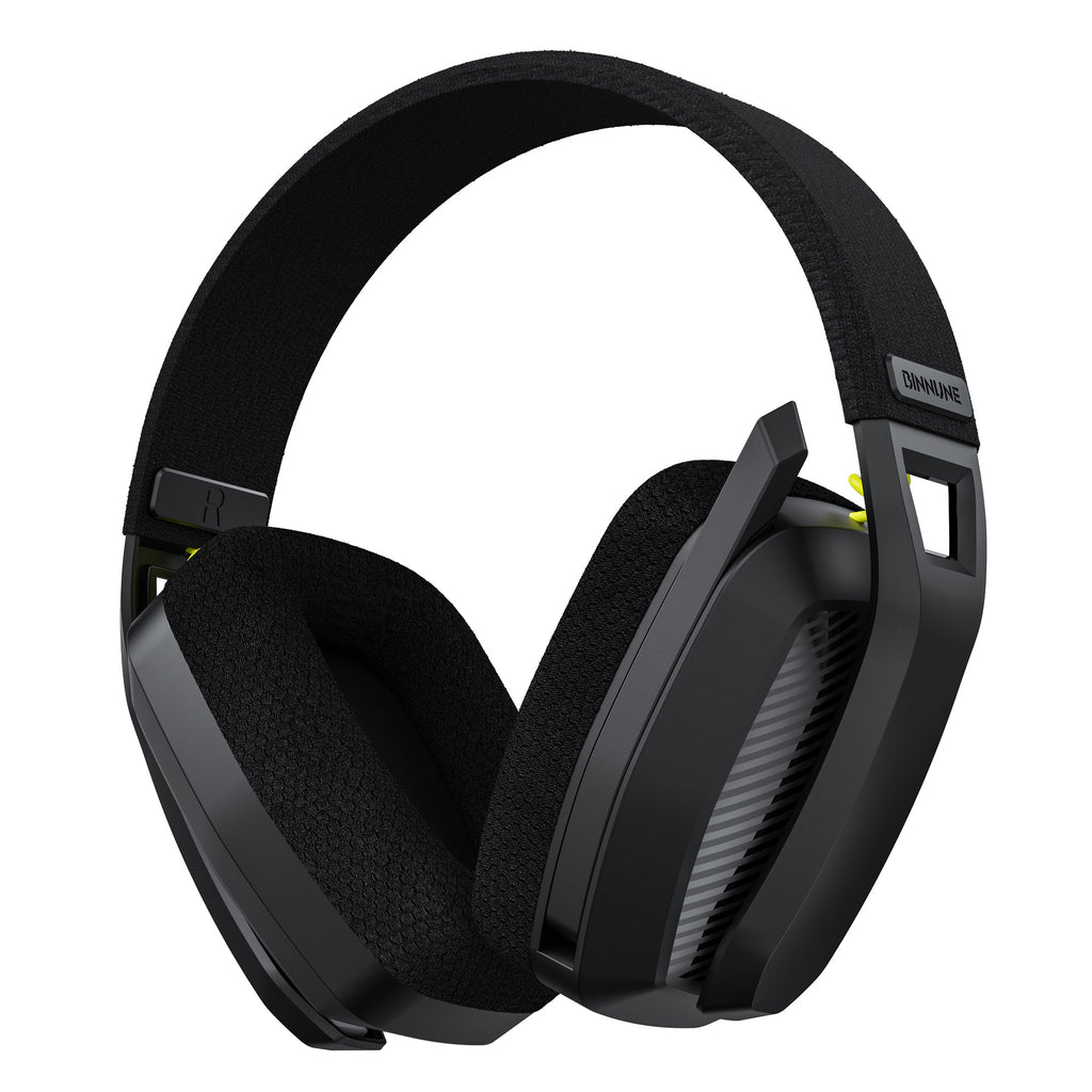 BW06 Wireless Gaming Headset, 2.4G BT Dual Modes Over Ear Headphones with Noise Canceling Mic, Lightweight Headset for Laptop Mobile