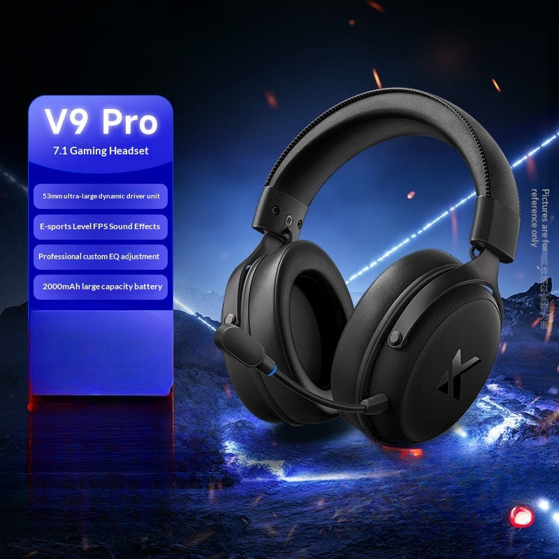 MCHOSE V9 Pro Wireless Gaming Headset 7.1 Surround 250H Battery Tri-Mode PC PS5