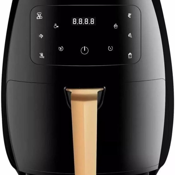 6L Digital Air Fryer – Black Oil-Free Cooker with Touch Screen & Timer